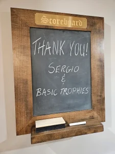 Engraved Scoreboard Plaque