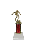 mens soccer trophy red dazzle 10 inch engraving included