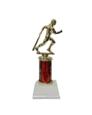 womens baseball trophy 10 inch red dazzle riser engraving included