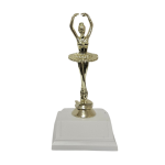 10" Base, Column and Topper (Engraving Included) - Ballet Dancer